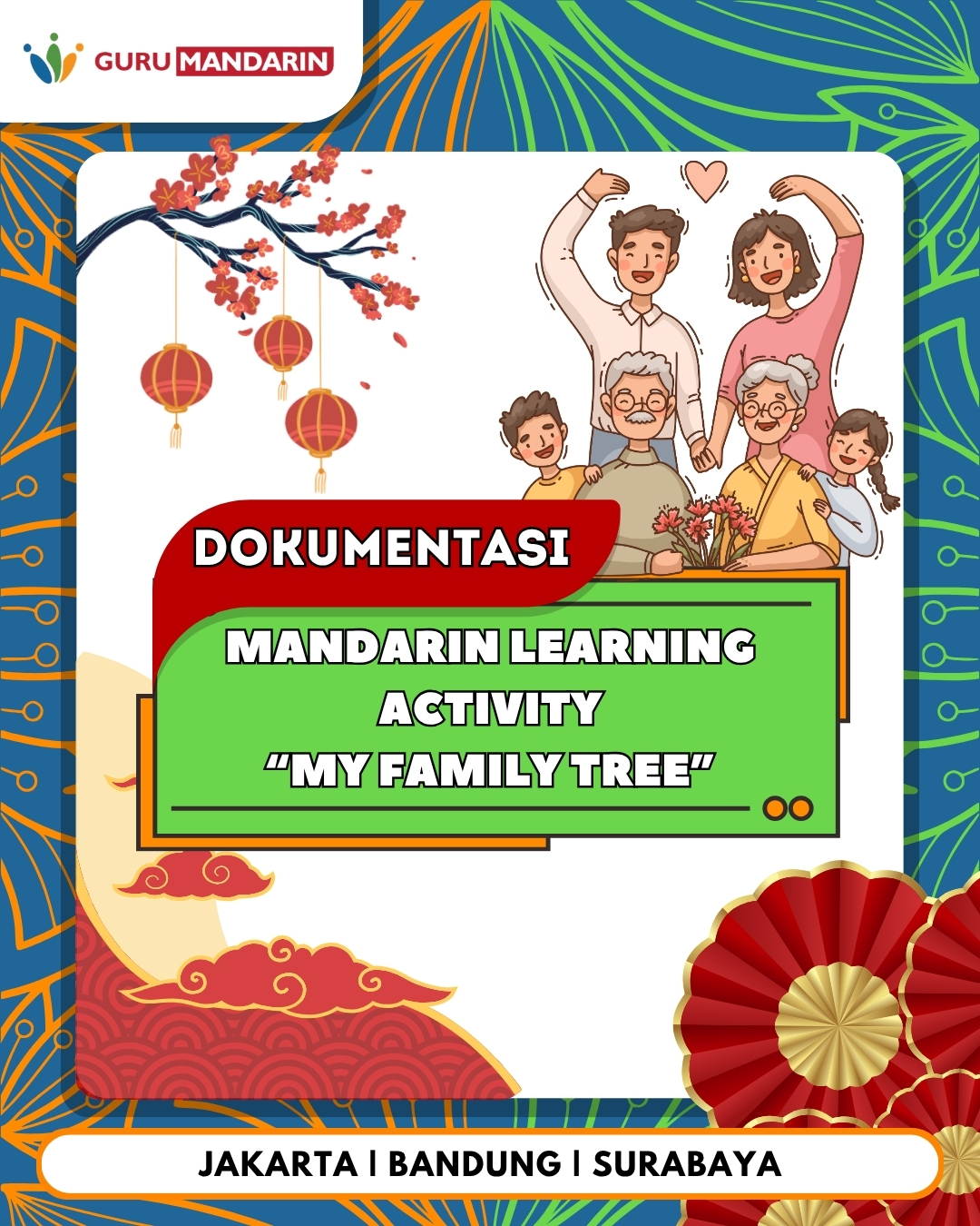 Mandarin Learning Activity My Family Tree