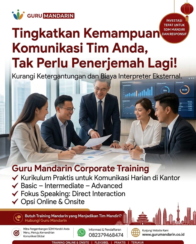 Corporate Training Bahasa Mandarin - Guru Mandarin 210926